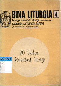 Image of Bina liturgia 4 20 tahun konstitusi liturgi