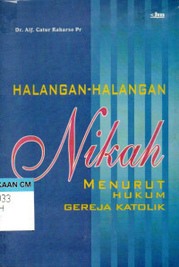 Image of Halangan-halangan nikah menurut hukum gereja katolik