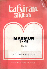 Image of Mazmur 1-41 jilid II perjanjian lama