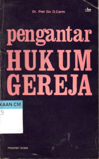 Image of Pengantar hukum gereja